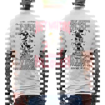 Just Waiting For Halloween Summer Spooky Witch Summerween Men's T-shirt Back Print - Thegiftio
