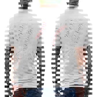 Kansas City Baseball Heart Distressed Vintage Baseball Fans Men's T-shirt Back Print | Seseable UK