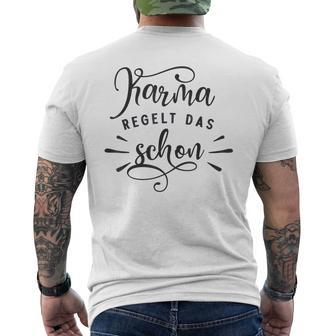 Karma Regulation Das Schon T-Shirt mit Rückendruck - Geschenkecke