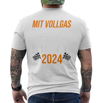 Kinder Mitollgas In Die 1St Klasse Schulkind 2024 Schulkind A T-Shirt mit Rückendruck - Geschenkecke