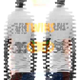 Do You Know What's Really Scary Twins Halloween Pregnancy Men's T-shirt Back Print - Thegiftio UK