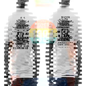 Le Leggende Sono Nate A Agosto 1984 Anni 40 Di Compleanno T-shirt da uomo con stampa posteriore - Novitaregali