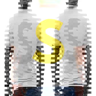Letter S Matching Halloween Costume Men's T-shirt Back Print - Thegiftio UK