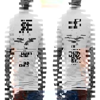 Life Behind Bars Bike Men's T-shirt Back Print - Monsterry