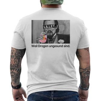 Lillet Weil Drogen Unhealthy Sind X Wildberry Lillet T-Shirt mit Rückendruck - Geschenkecke