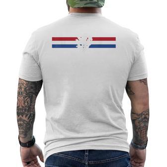 Lion Crest Holland Flag Nederland Netherlands T-Shirt mit Rückendruck - Geschenkecke