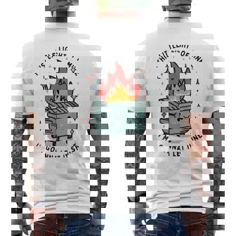 This Little Light-Of Mine Lil Dumpster Fire Men's T-shirt Back Print - Seseable