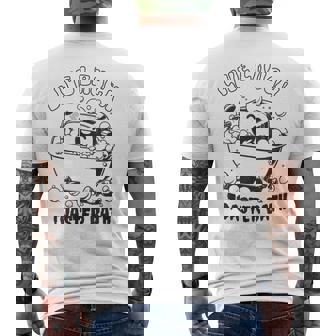 Live Laugh Toaster Bath Vintage Toaster Men's T-shirt Back Print - Monsterry