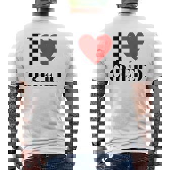 I Love Creed Heart Family Lover First Name Creed Creed Men's T-shirt Back Print - Thegiftio UK