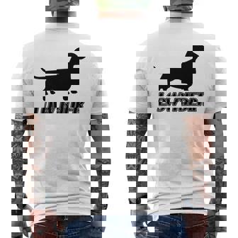 Low Rider Dachshund Weiner Dog Cute Doxie Idea Premium Men's Back Print T-Shirt - Monsterry