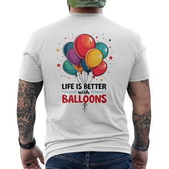 Lustiger Looner Mit Aufschrift „I Love Balloons“ Für Ballonliebhaber T-Shirt mit Rückendruck - Geschenkecke