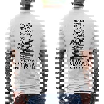Maestra Bilingual Kitten Meowstra Cat Spanish Teacher Tank Top Men's Back Print T-Shirt - Monsterry