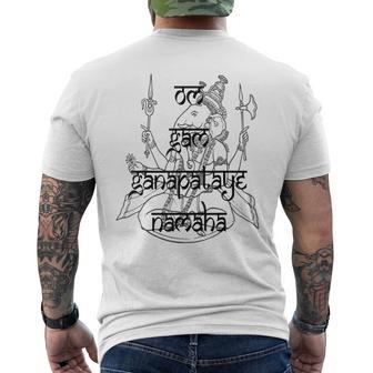 Mantra De Ganesha T-shirt imprimé au dos - Cadeauxyz