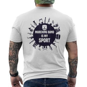 Marching Band T My Sport Quote Men's T-shirt Back Print - Monsterry AU