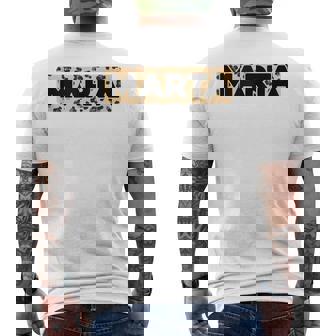 Marta Leopardo Print Personalizado Nombre Marta Sin Mangas Camiseta Hombre Estampado Espalda - Regaloses