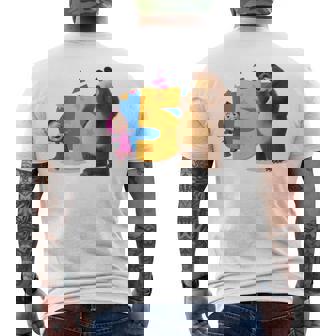 Masha E Orso 5Th Birthday T-shirt da uomo con stampa posteriore - Novitaregali