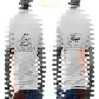 Max Max Max Formula Racing Driver Fan Team Orange Army Men's T-shirt Back Print - Monsterry