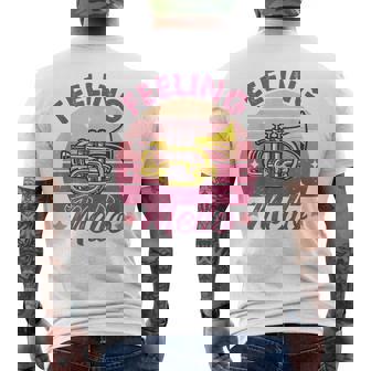 Mellophone Player Musician Marching Band Retro Feeling Mello Men's T-shirt Back Print - Thegiftio UK
