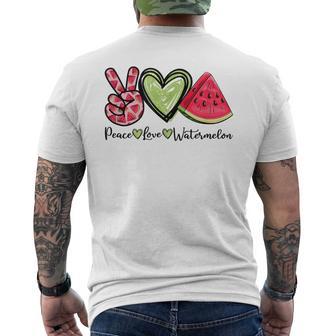 Melon Watermelon Summer Fruit Fruit T-Shirt mit Rückendruck - Geschenkecke