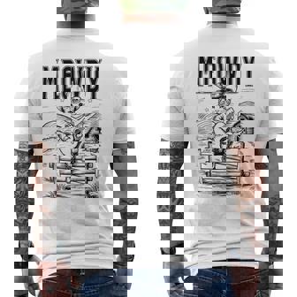 Meowdy Howdy Country Guitar Music Cowboy Cat Graphic Men's T-shirt Back Print - Thegiftio UK