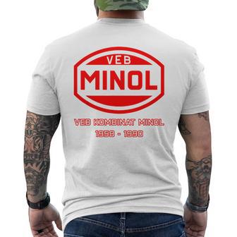 Minol -Ebolkseigener Betrieb Minol Yellow T-Shirt mit Rückendruck - Geschenkecke