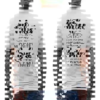 Mother Of The Bride 2025 Engagement Wedding Party Men's Back Print T-Shirt - Monsterry