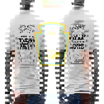 Mustard Halloween 2024 Costume Family Matching Ketchup Sauce Men's T-shirt Back Print - Thegiftio UK