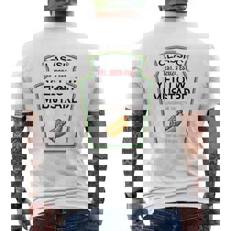 Mustard Halloween Diy Costume Family Matching Ketchup Sauce Men's T-shirt Back Print - Thegiftio UK