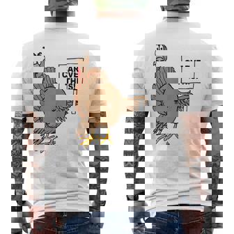 Naughty Thanksgiving Turkey Humor Carve This Christmas Tank Top Men's Back Print T-Shirt - Monsterry