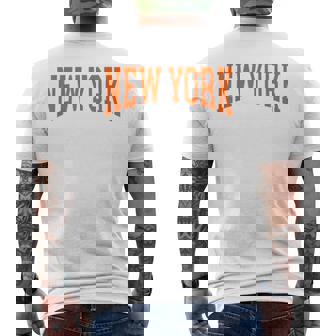 New York City Text Men's T-shirt Back Print - Thegiftio UK