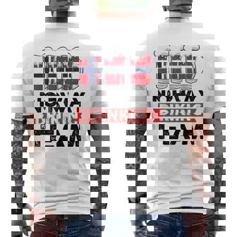 Norway Drinking Team Norway Men's T-shirt Back Print | Seseable UK