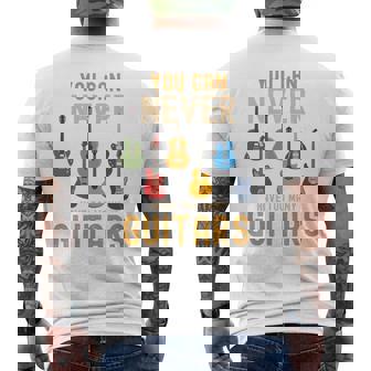Nunca Puedes Tener Demasiadas Guitarras Camisas Música Divertida Manga Larga Camiseta Hombre Estampado Espalda - Regaloses