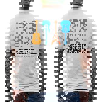 Nunca Se Tienen Demasiadas Guitarras Músico De Rock Músico Camiseta Hombre Estampado Espalda - Regaloses