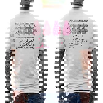 In October We Wear Pink Ghosts Halloween Breast Cancer Men's T-shirt Back Print | Seseable CA