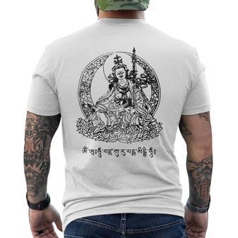 Padmasambhava Guru Rinpoche Tibetan Buddha Mantra Buddhist T-Shirt mit Rückendruck - Geschenkecke