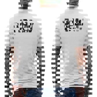 Papaw Classic Bold Font Birthday Papaw Men's T-shirt Back Print | Seseable CA