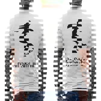 Patinaje Artístico Para Niños Patinador De Hielo Masculino Gráfico De Regalo Camiseta Hombre Estampado Espalda - Regaloses