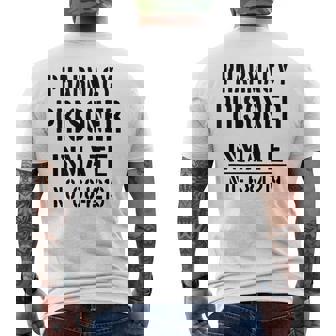Pharmacists Pharmacist 'Pharmacy Prisoner' Slogan Men's T-shirt Back Print - Thegiftio UK