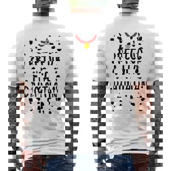 Pretend I'm A Dalmatian Lazy Halloween Costume Men's T-shirt Back Print - Thegiftio