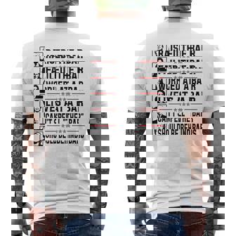 Pro Trump Raised The Bar Political Anti Biden Meme Men's T-shirt Back Print | Mazezy