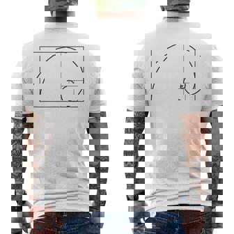 Proporción De Oro Sección Aurea Perfección Arte Arquitectura Camiseta Hombre Estampado Espalda - Regaloses