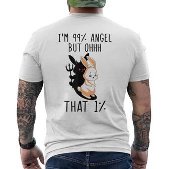 Rabbit Ich Bin 99 Engel Aber Ohhhh Das 1 T-Shirt mit Rückendruck - Geschenkecke