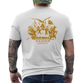 Republic Of Kazakhstan Qazaqstan Kazakhstan Kazakh Flag T-Shirt mit Rückendruck - Geschenkecke