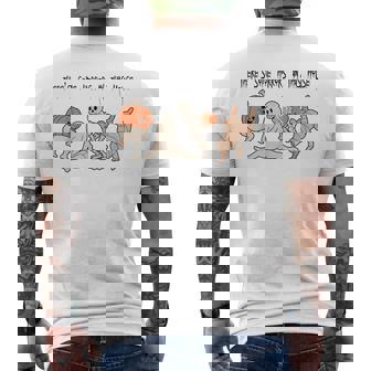 There's Some Horrors In This House Ghost Halloween Men's T-shirt Back Print - Seseable