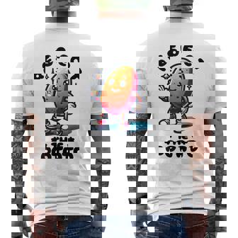 Respect The Potato Potatoes Vegetables Graphic Chips Cartoon Men's T-shirt Back Print | Mazezy