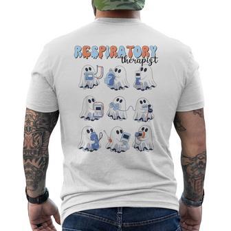 Respiratory Therapist Halloween Respiratory Therapist Men's T-shirt Back Print - Thegiftio UK