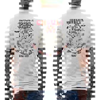 Retro Cute Ghost Halloween Ghouls Just Wanna Have Fun Disco Men's T-shirt Back Print - Thegiftio UK