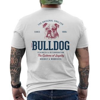 Retro Styleintage English Bulldog T-Shirt mit Rückendruck - Geschenkecke