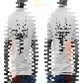 Roebuck Hunting Deer Roe Deer Men's Back Print T-Shirt - Monsterry