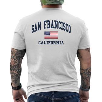 San Francisco Usa Flag Classic T-Shirt mit Rückendruck - Geschenkecke